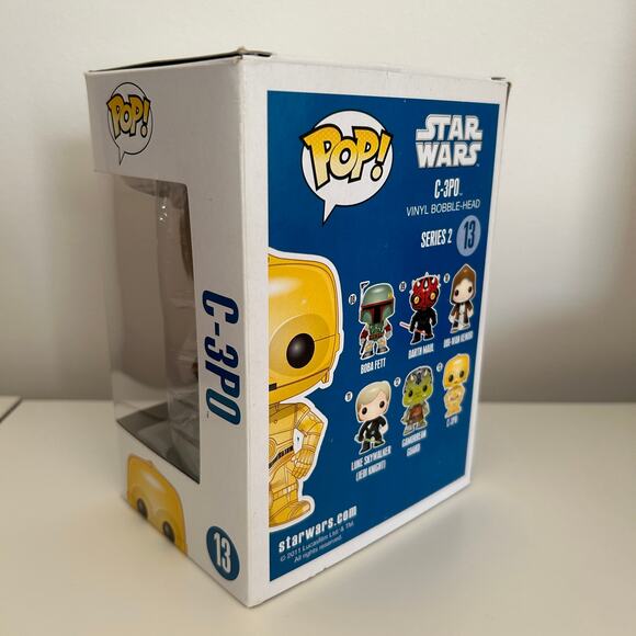 Funko Pop! Star Wars - C-3PO 13 Blue Box Large Font 1st Edition - Picture 3 of 5